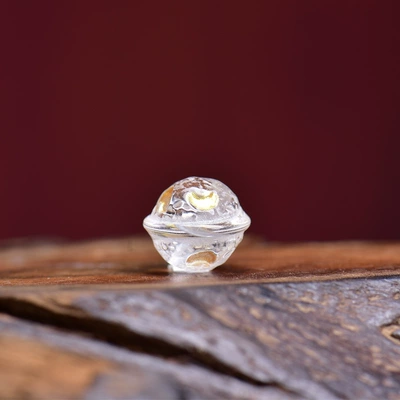 DIY semi-finished white crystal carving Zərgərlik ara hissələri - no-2