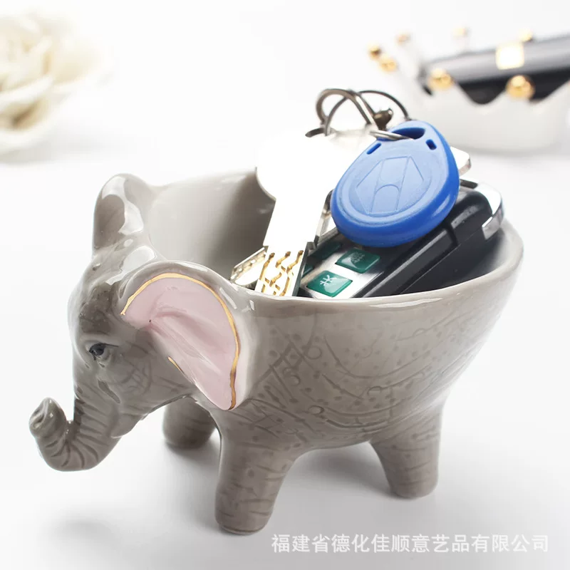 Cute ring, dressing table, storage box, (Physicals), elephant