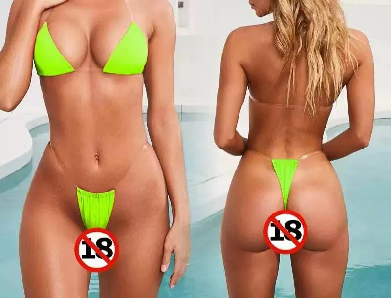 Sexy beach swimwear, invisible multicoloured straps, direct factory sales