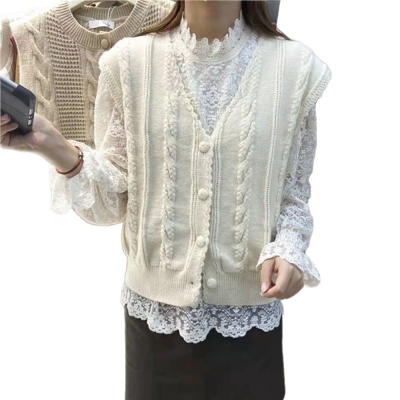 Personalizada explosión camisa de viaje pequeño camisa de punto cardigan suéter chaleco corto de color sólido