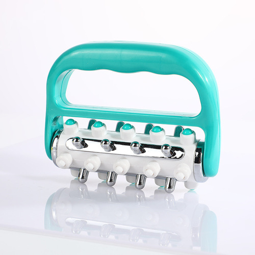 New portable plastic electroplated roller massager hand-held home soothing muscle leg and back massage equipment