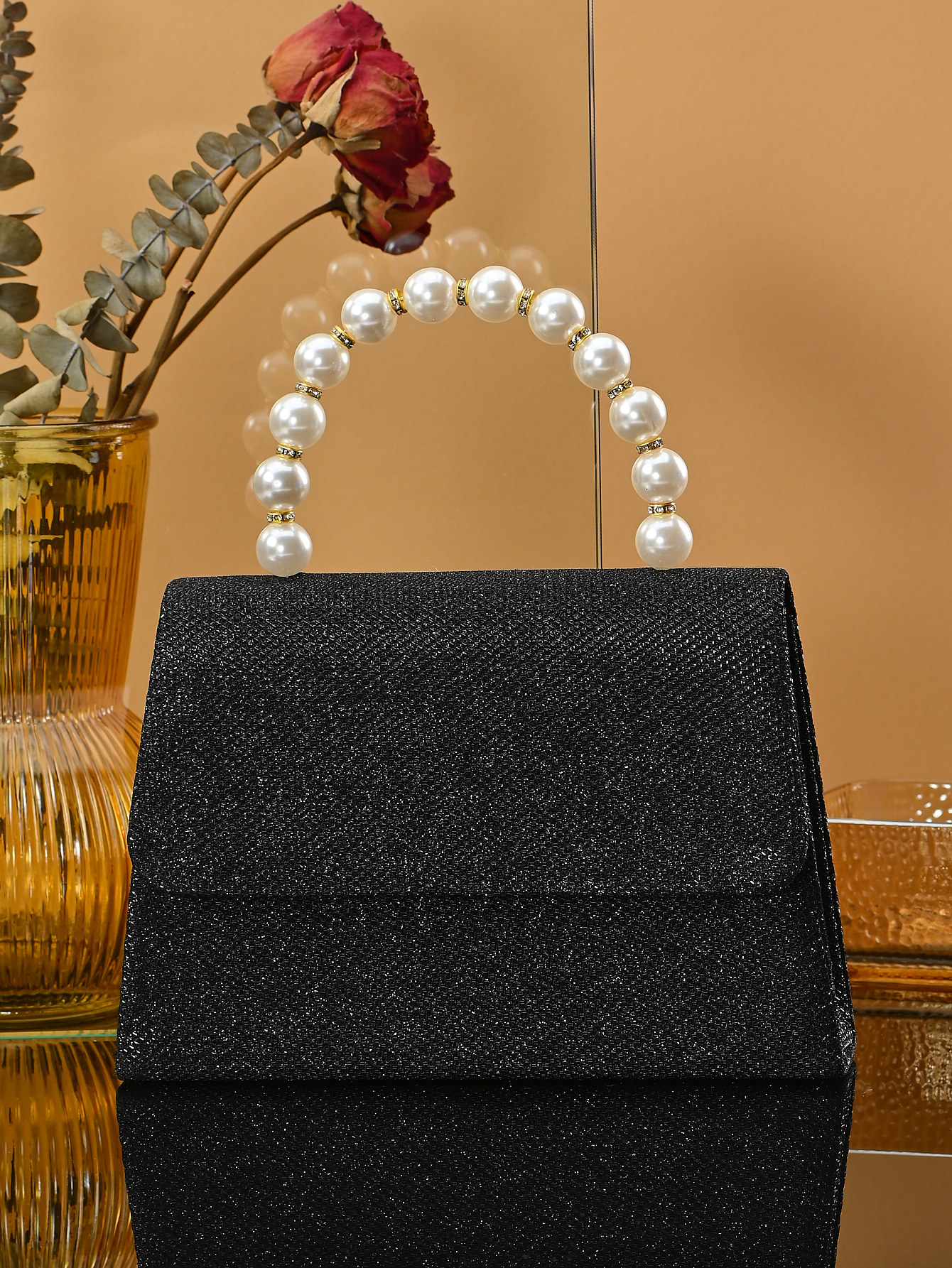 Beaded Square Evening Handbag For Ladies - Elegant Party Accessory_voghion.com