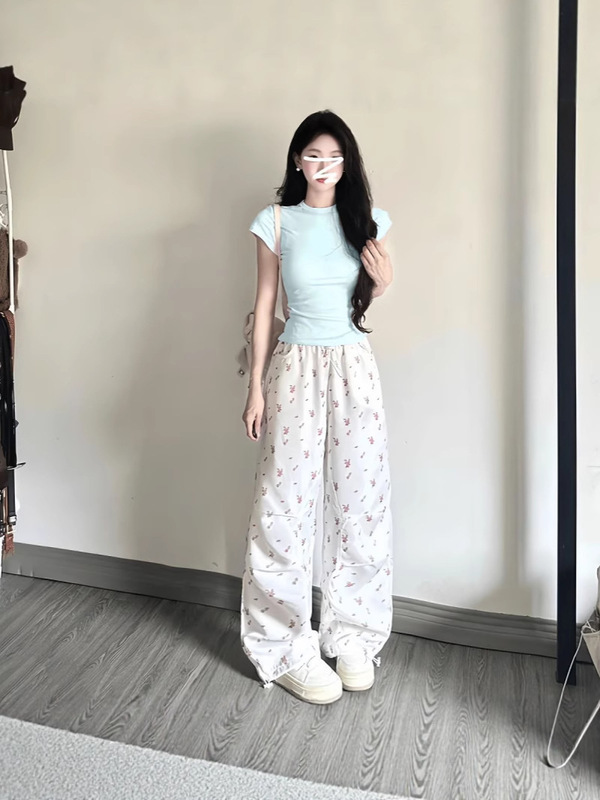 正肩短袖t恤女夏季新款纯色修身显瘦百搭洋气通勤圆领打底上衣潮|undefined