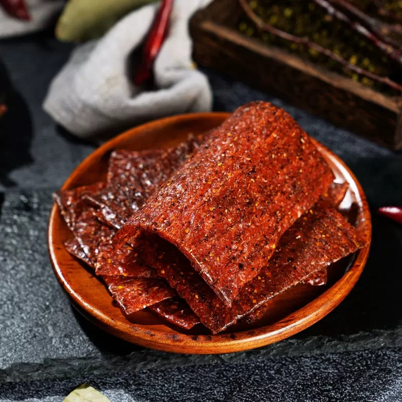 大志臭乾子牛板筋辣條素肉重慶特產麻辣零食小吃70g超市食品批發