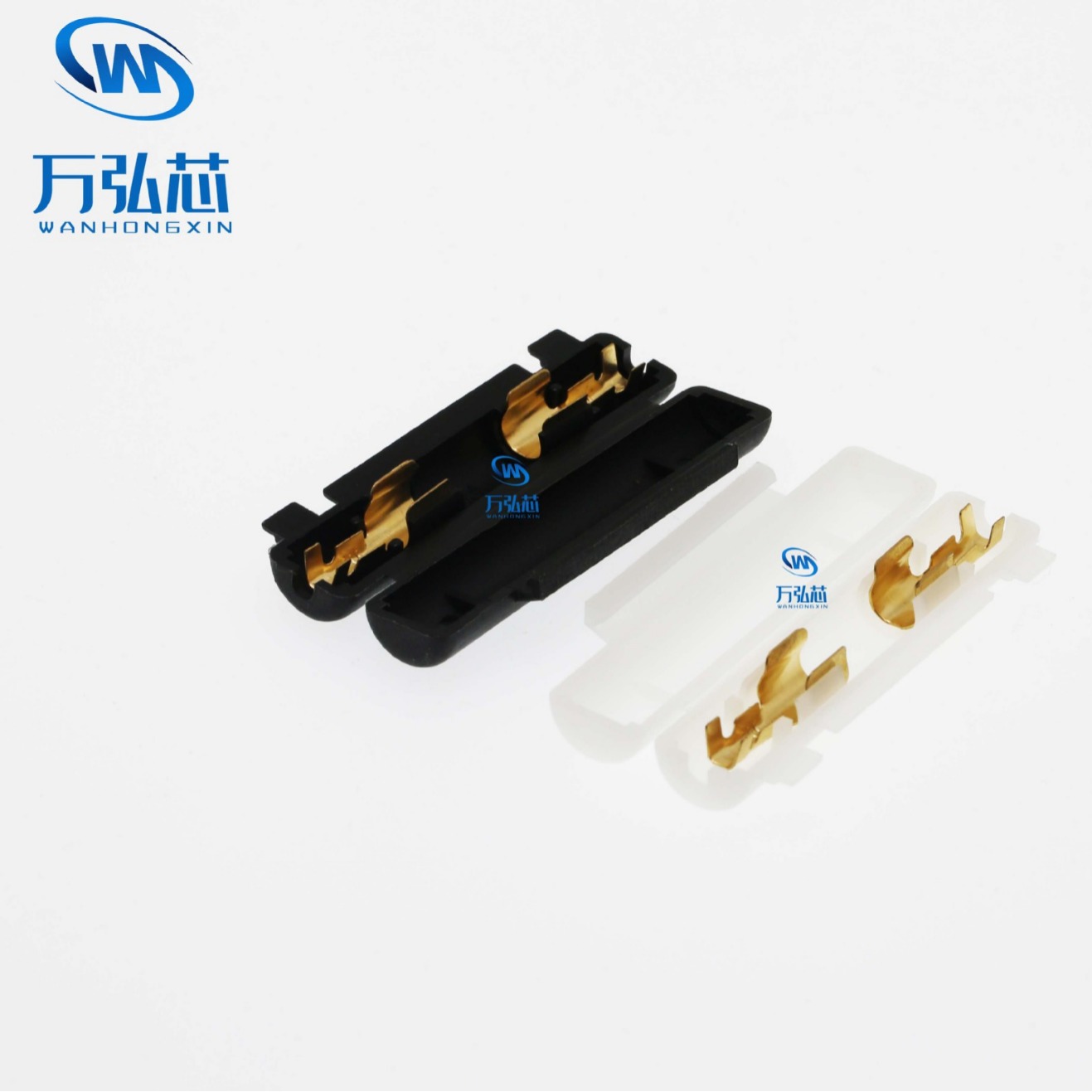 6*30 翻盖式花生壳保险管座 黑色透明保险丝管外壳 保险盒+端子