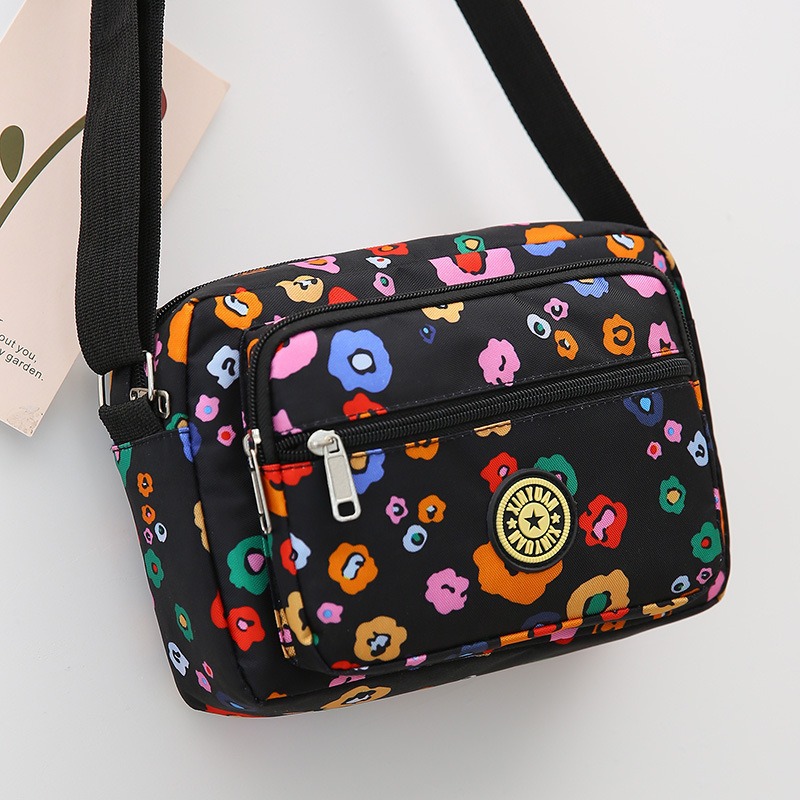 Nueva bolsa de tela de flores, bolsa de media edad, bolsa de tela de Oxford, bolsa de hombro, bolsa de mujer, bolsa de lona al por mayor