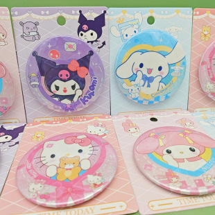Sanrio Colorful Badge Creative Cartoon Cute High Color Value Kulomi Cross-border E-commerce Supply Explosions.