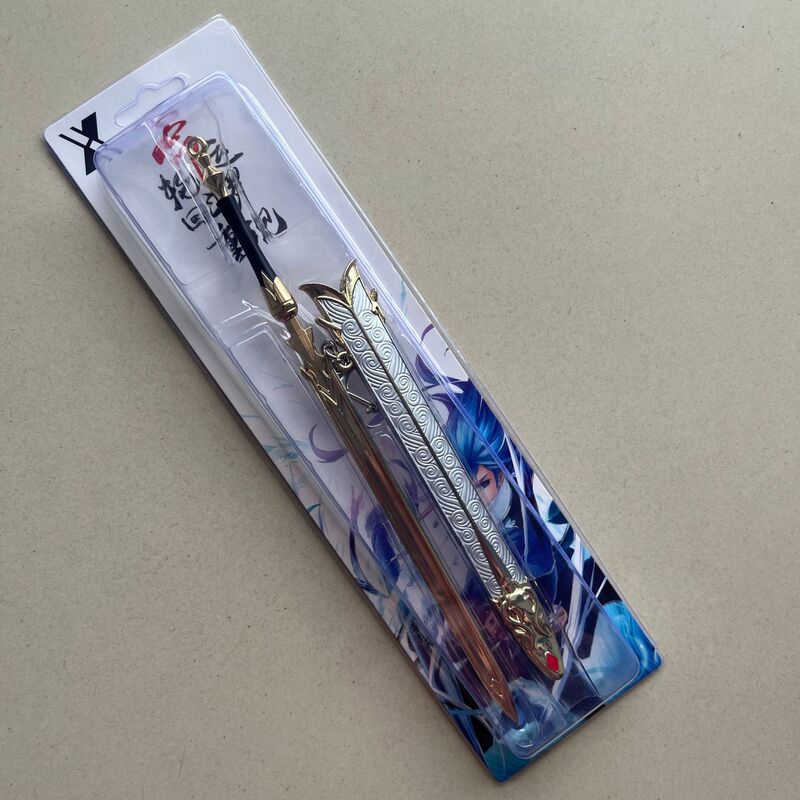 ダークゾーンブレイクアウト明刺繍春鞘 22.3cm 百連戦術剣モデル合金おもちゃ金属ペンダント|undefined