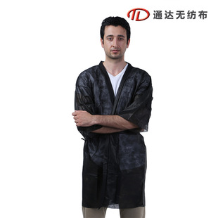 Disposable white coat overalls non-woven lab coat thickened isolation suit