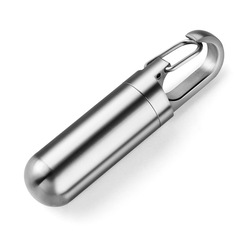 ステンレスシール防水倉庫携帯小薬箱創意掛け収納倉庫keychain pill holder