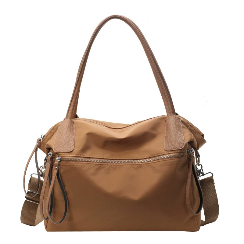 Nylon shoulder bag, handheld capacious underarm bag, one-shoulder bag