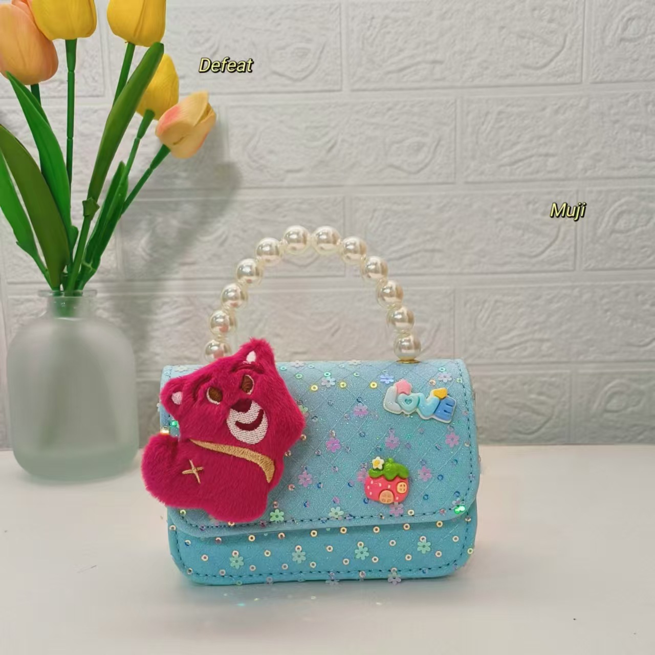 Bolsos de perlas Capibara bolsos de dibujos animados bolsos de niños pequeños bolsos de cambio de chicas bolsos de accesorios bolsos de mochilas bolsos pequeños