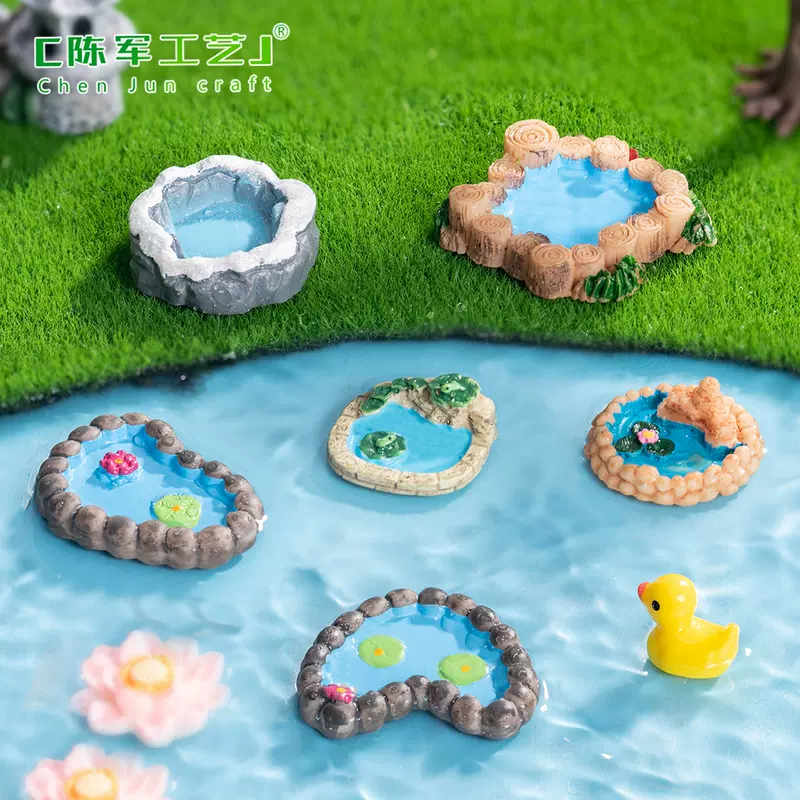 หอคอยบ่อน้ำจำลอง ไอเดียสร้างสรรค์ อุปกรณ์ตกแต่ง diy สำหรับจัดสวน โมเดลพืชคลุมดิน ฉากจิ๋ว ของประดับขนาดเล็ก