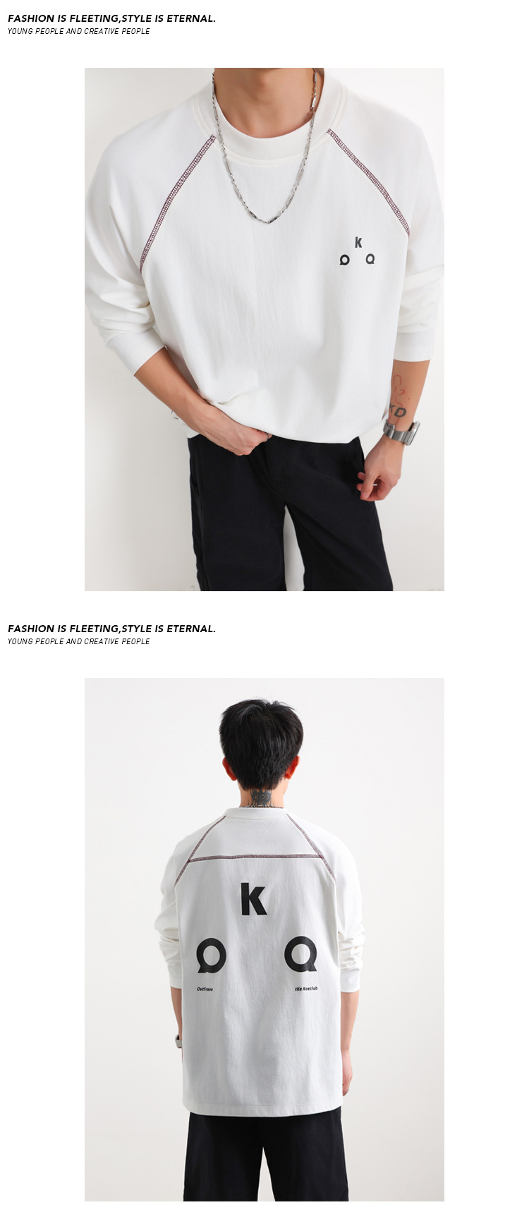 Hasselblad Long Sleeve T-shirt For Men Casual Letter Printed Top_voghion.com