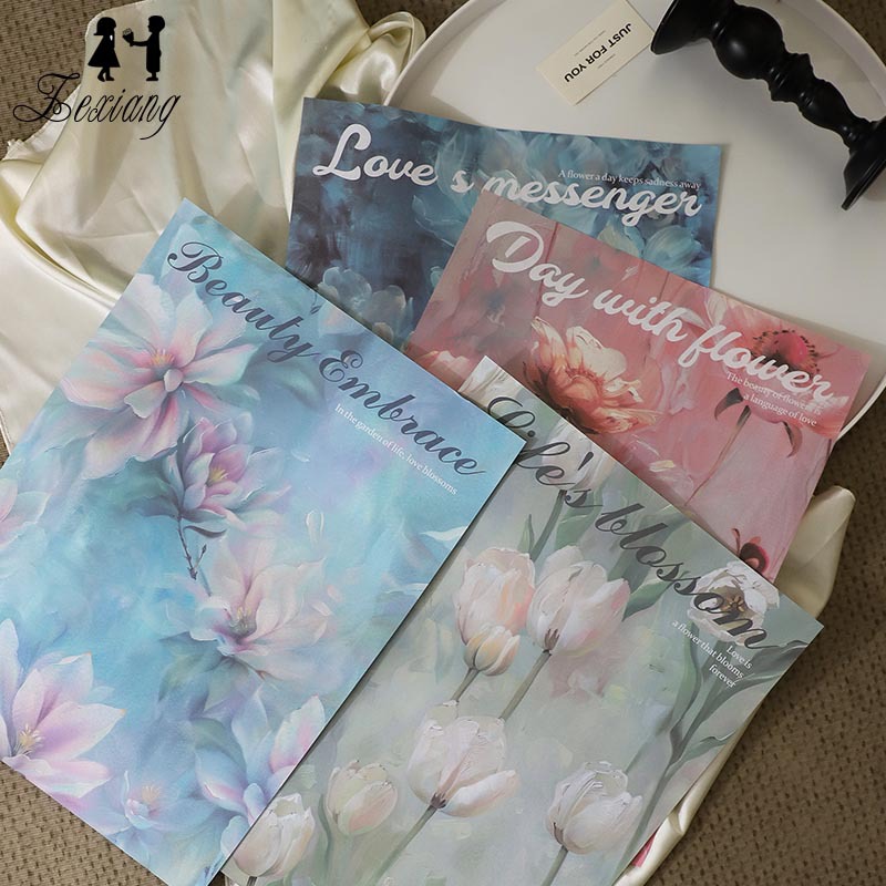 油画风莫奈花园系列鲜花包装纸花束包花纸花店花艺鲜花包装资材