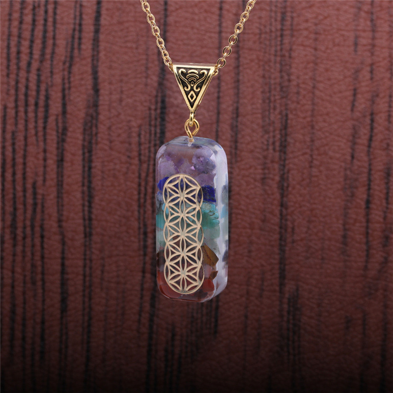 Fashion natural stone heart-shape necklace wholesale