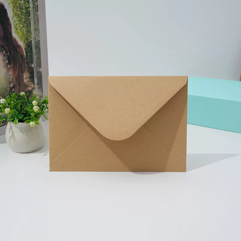 彩色批发黄色牛皮纸信封纸袋白色文艺小清新加厚制作加厚款