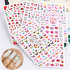 Nail stickers, fake nails contains rose, adhesive sticker for nails, suitable for import, English letters