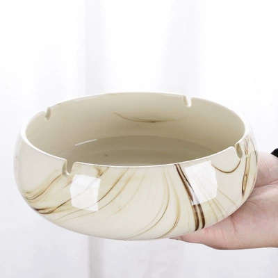 Car ashtray — ashtray, high-end commercial use for - white-and-brown-extra-large-size-2-pieces-safety-equipment