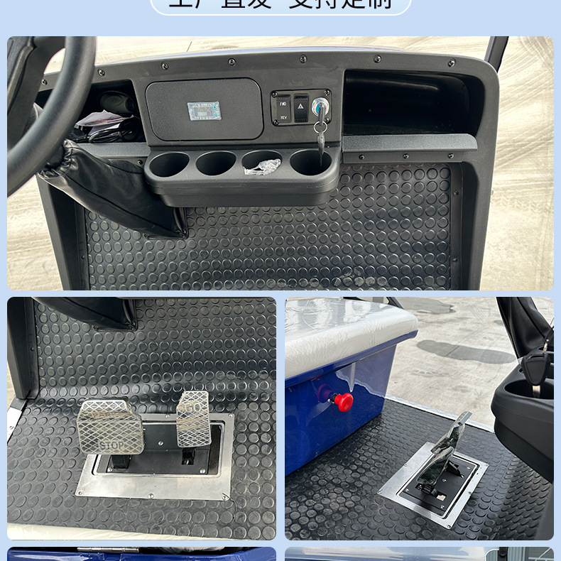8-Seat Electric Golf Cart Tourist Attraction Shuttle Hotel B&B Shuttle Bus Sightseeing Golf Cart