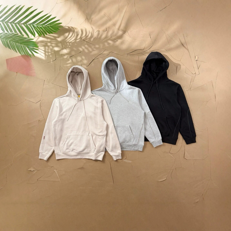 Cross-border NOC co-branded three-color fleece-lined sweatshirt sports suit, casual spring and autumn couple's long-sleeve sweatpants