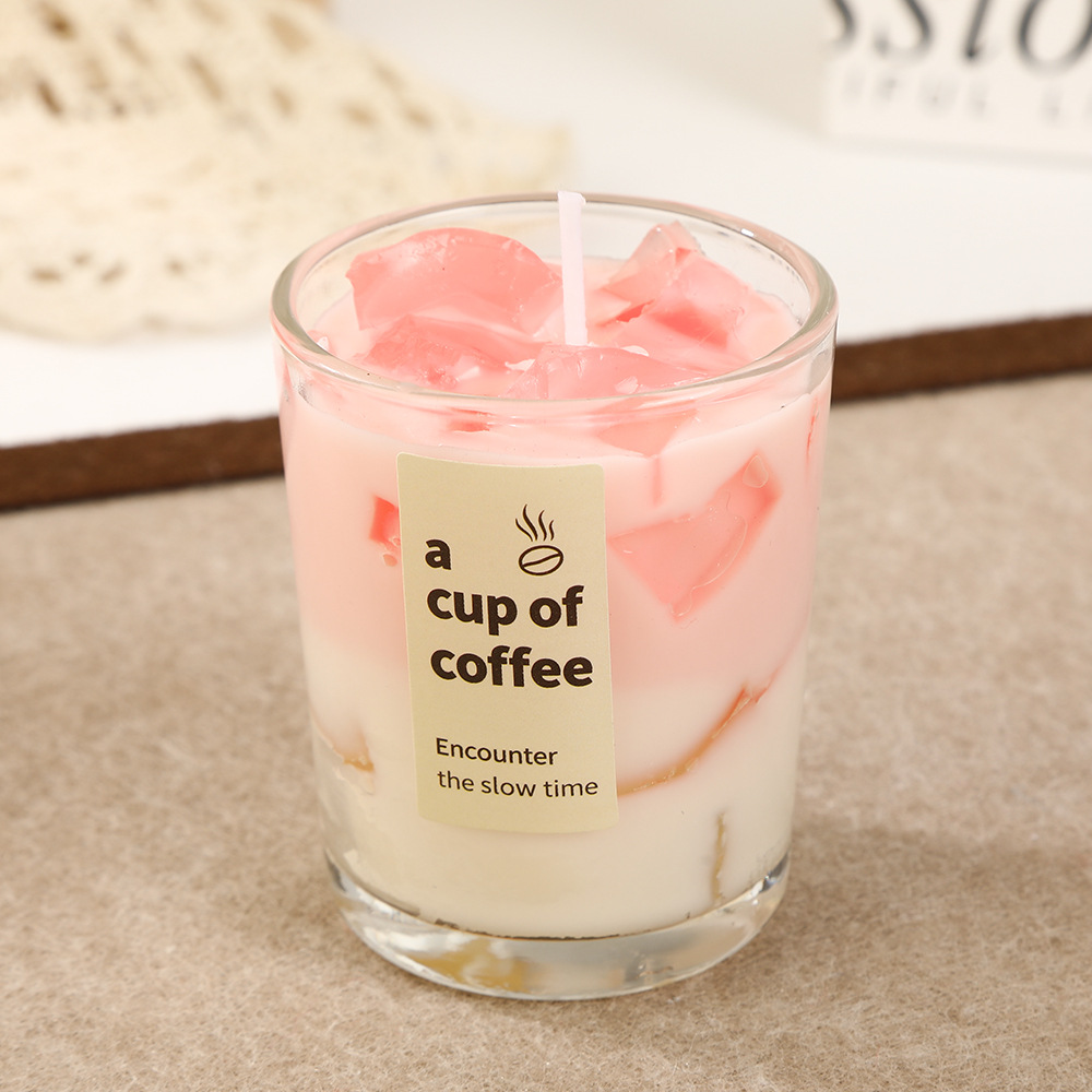 Candela de café banana al por mayor creativa doméstica inviento atmósfera alta sensación de perfume velas adornos regalos transfronterizos