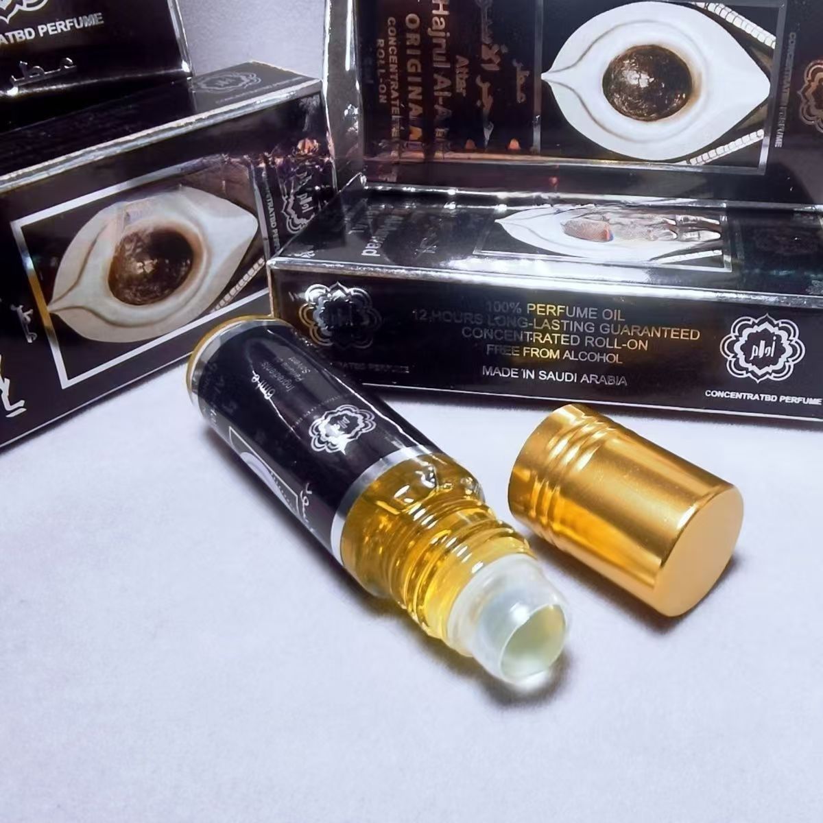 Muestras de perfume 6ml botellas de perfume de aceite esencial, paquete de caja de color aromático sin alcohol, aceite esencial de perfume TEMU