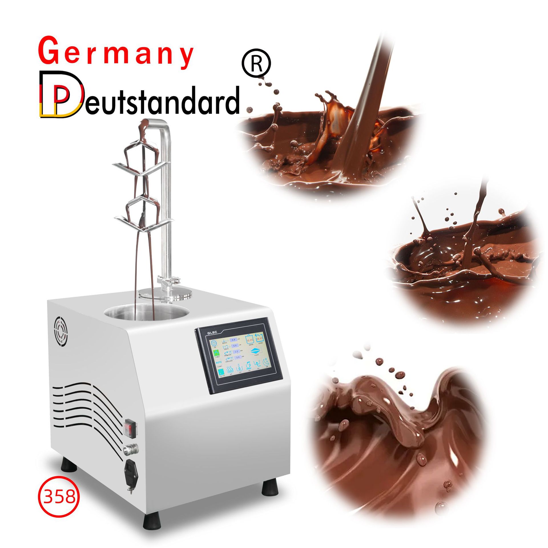 商用巧克力调温机5.5L小型巧克力调温机全自动朱古力融化喷淋机器