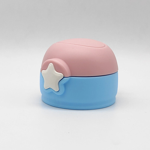 Transparent star lid children's thermos bottle star cup lid straw lid water cup with straw lid universal accessory