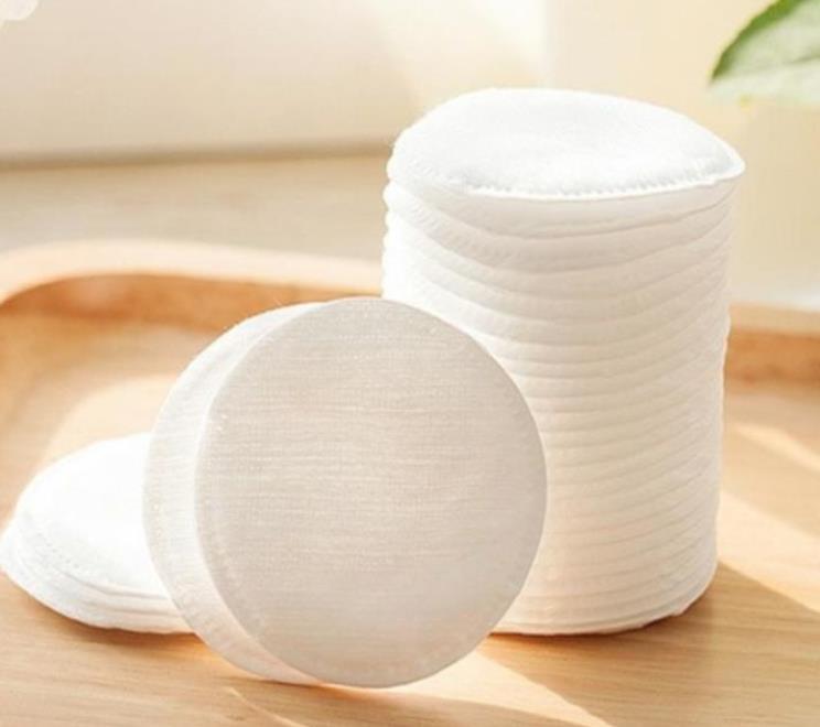 Desmaquillante redondo de algodón de tres capas engrosada de algodón de maquillaje desechable 100 piezas en bolsas de maquillaje redondo de algodón personalización transfronteriza
