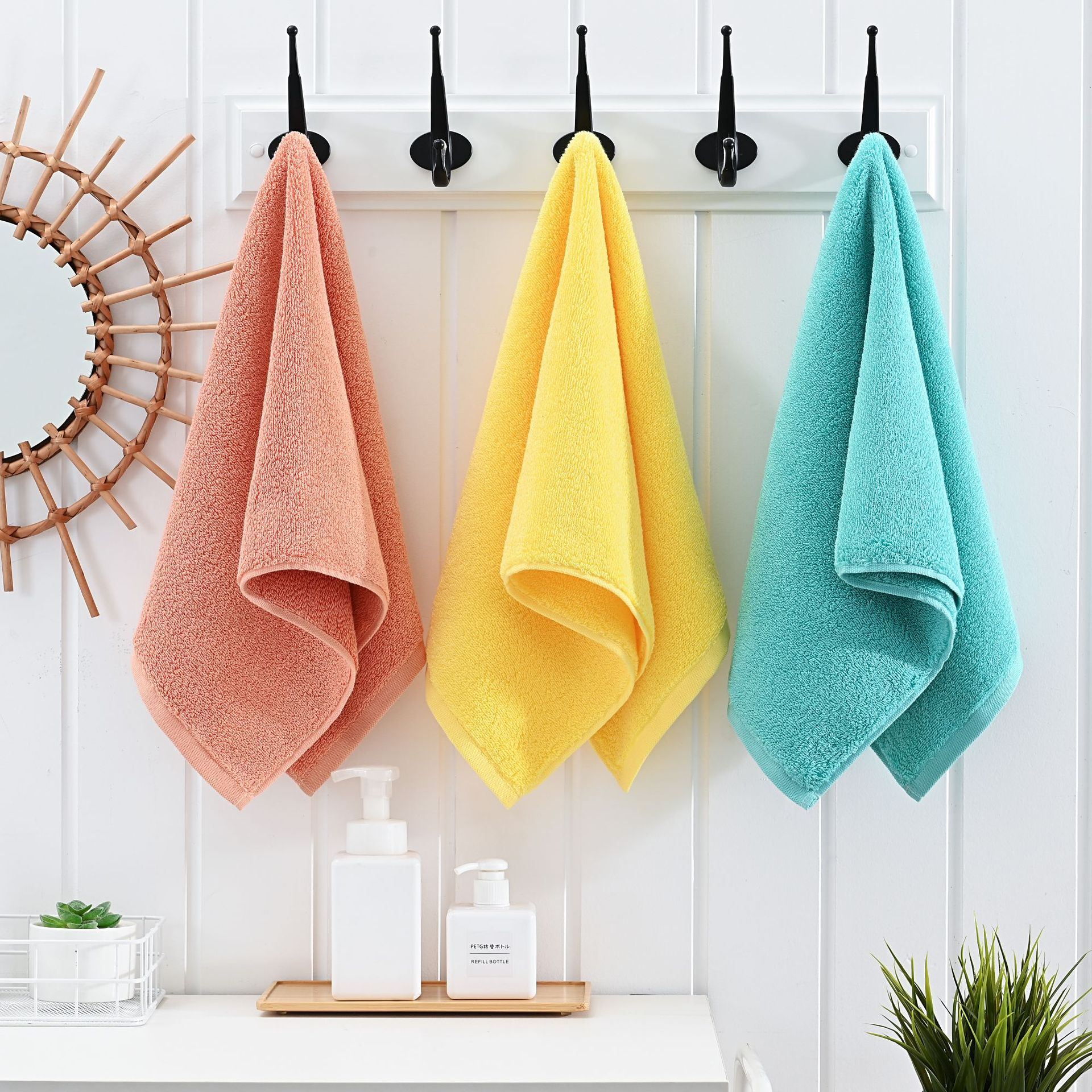 柔軟全棉毛巾長絨棉毛巾酒店加大加厚洗臉巾純棉吸水支可繡字