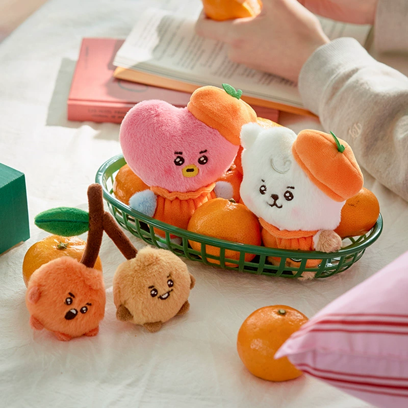 Мягкая игрушка (BT21) серия Orange Party, мини‑брелок или подвеска, разные персонажи