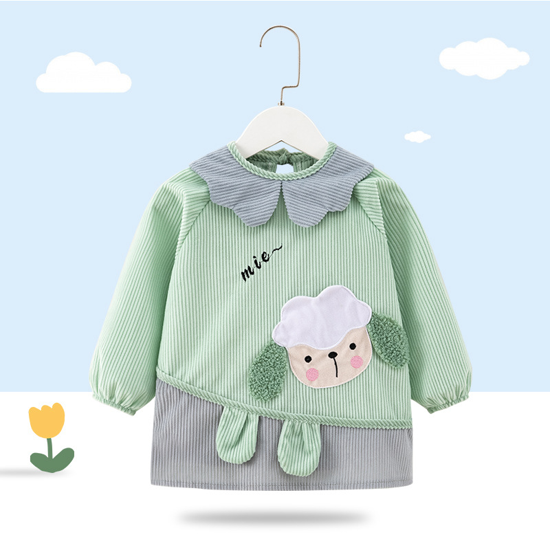 귀여운 양—녹색【A-4】