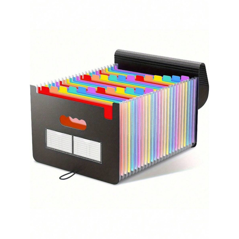 F 39938 Color Inner Page Flip Organ Bag 彩色内页翻盖风琴包