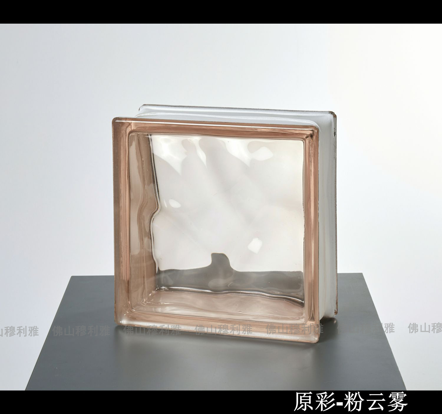 Lihai Hielo ladrillo de vidrio decoración red roja ladrillo cuadrado pared de partición de baño pared de fondo fabricante de ladrillo de vidrio hueco