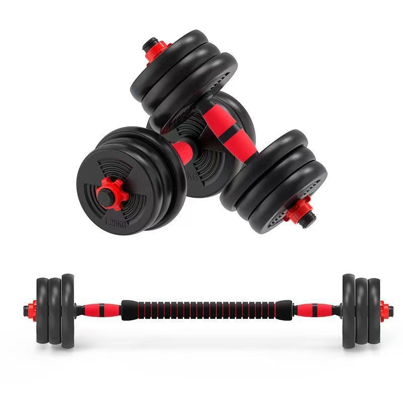 Dumbbell Men's Fitness Equipment Home10/40/kg Adjustable Weight Subbell Barbell Dormitory Set Combination