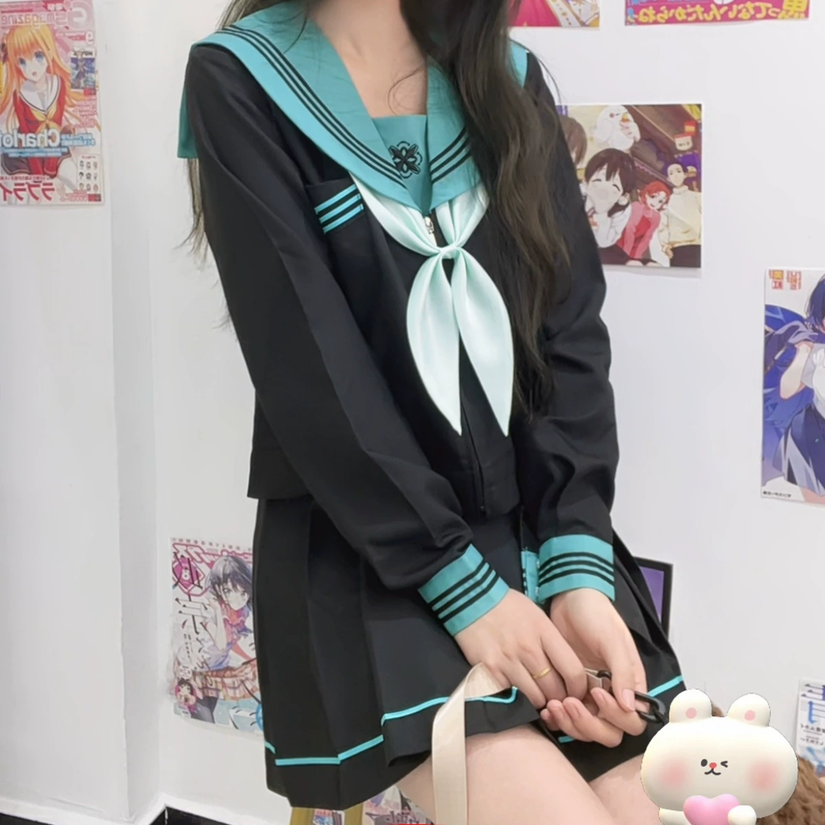 【Qingli】Оригинальный униформа JK классический японский Hatsune Feng Mengmei морская форма, школьная форма
