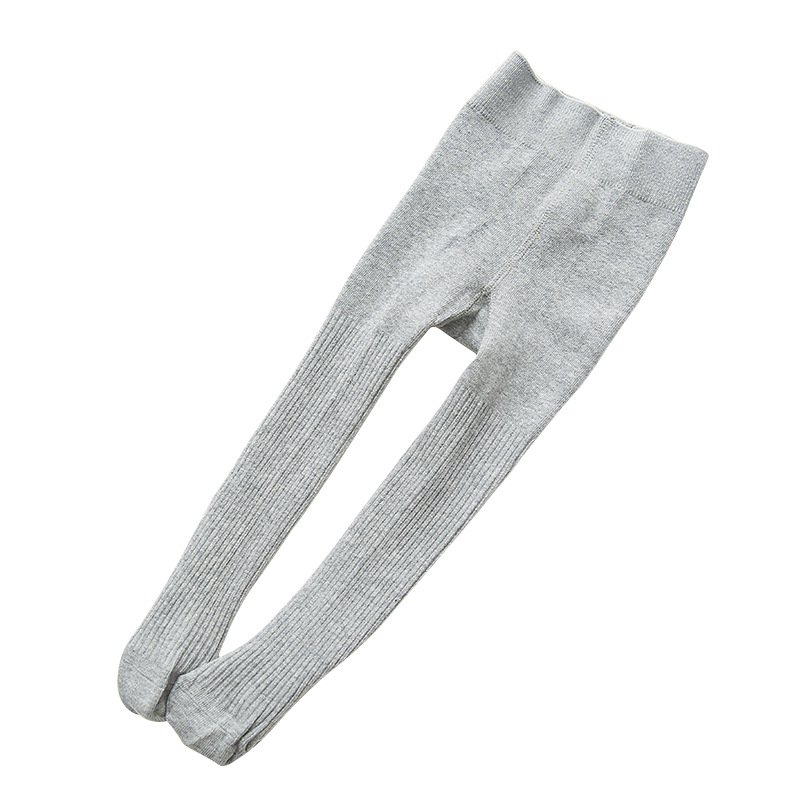 Pantimedias para niños, leggings para niñas de color sólido de doble aguja, leggings para bebés de alta elasticidad de primavera y otoño, pantimedias para bebés