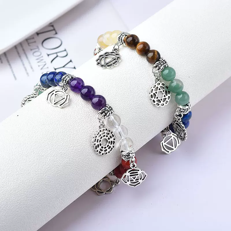 天然水晶手链水晶小众简约气质时尚复古锆石手饰串珠银饰珠子