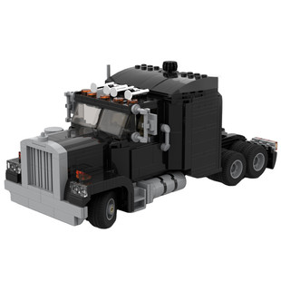 Cross-Border Building Blocks Cross-Border Moc: C7690 Mobile Unit Semi Truck 2081 Particles
