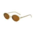 Cream White Frame, Brown Lens