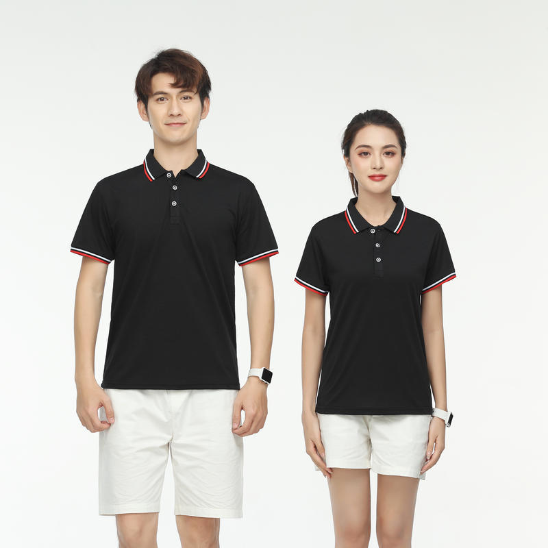 Work Clothes Custom Lapel Short-Sleeved Polo Shirt Printed Embroider Advertising Shirt T-Shirt Custom Group Lapel Cultural Shirt