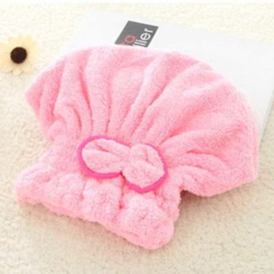 wholesale thickening Dry hair cap water uptake Long hair Quick drying Baotou Towel dry hair lovely adult bow princess Shower cap