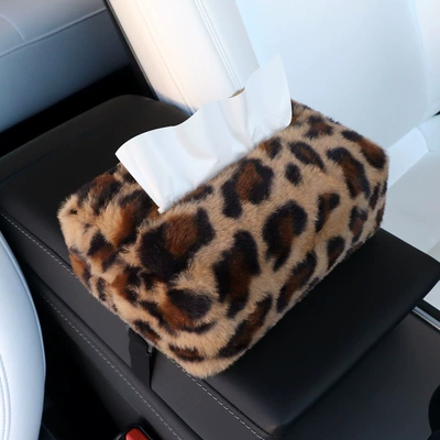 Car Leopard Tissue Box Advanced Car tissue box/set - dark-brown