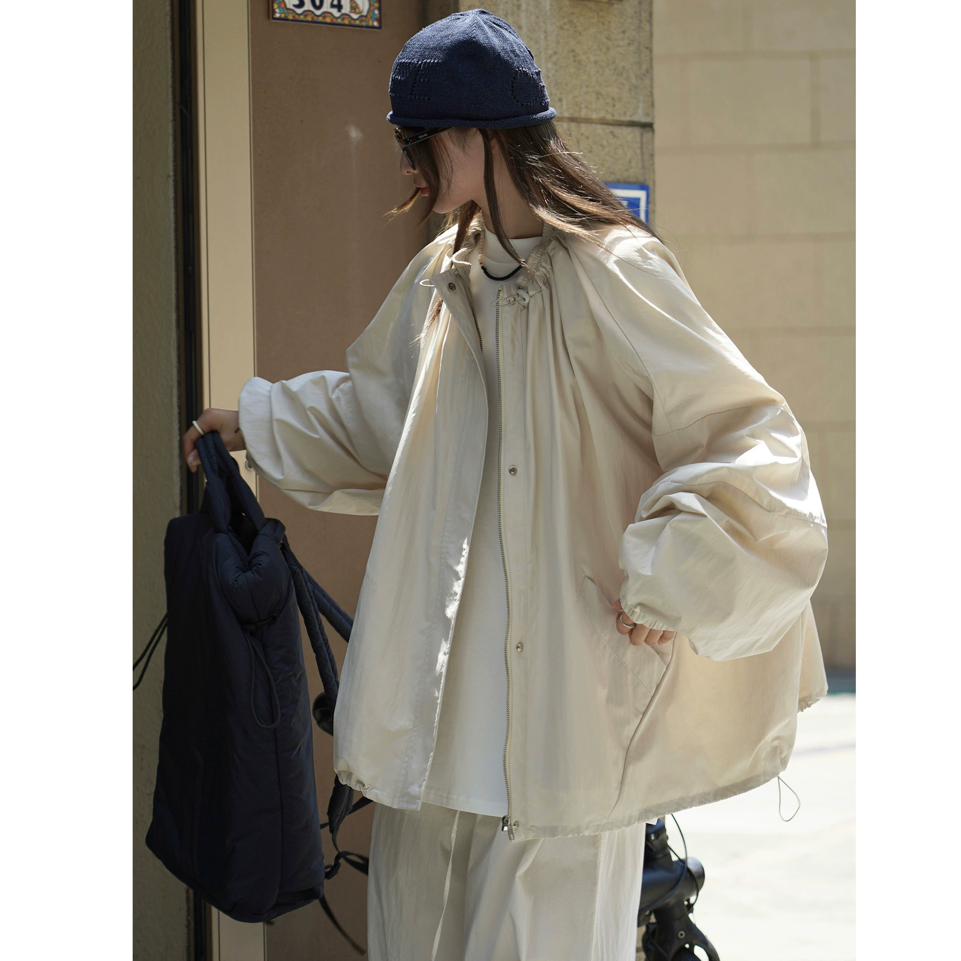 Ранняя осень, новая корейская спортивная куртка на молнии для спорта на открытом воздухе, ветрозащитная повседневная куртка свободного силуэта для женщин