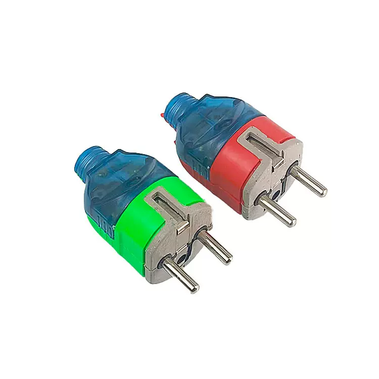 外贸欧式插头二极插头4.8包胶两脚插头无线电源插头 大欧规插头