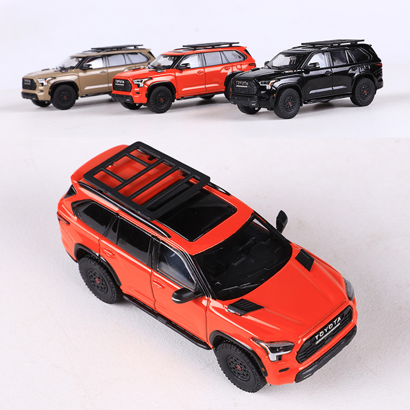 GCD 1:64 TOYOTA SEQUOIA SUV 오프로드 차량 시뮬레이션 합금 자동차 모델 컬렉션