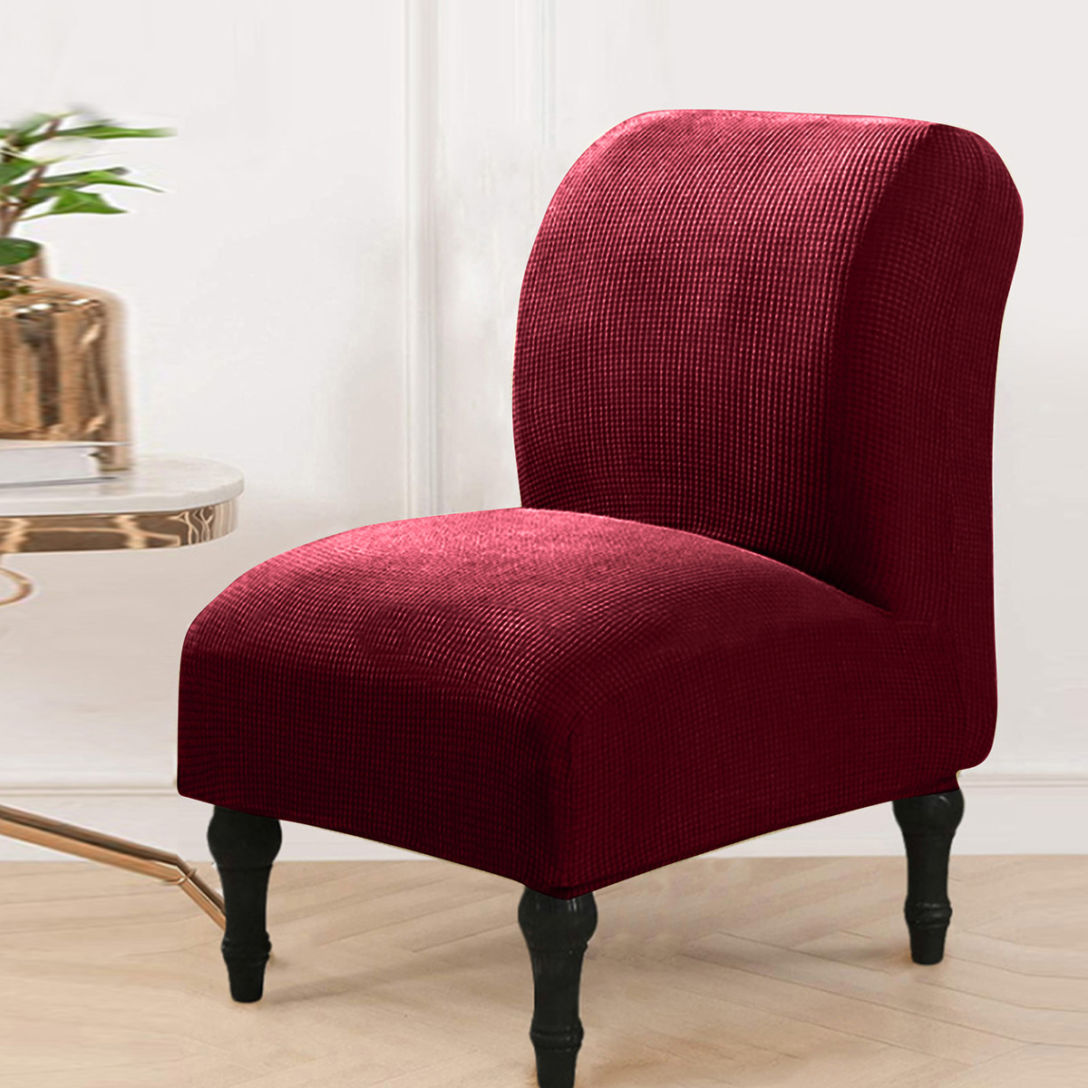 Transfronterizos sólidos elásticos de terciopelo tablilla gruesa general hotel una sola persona sin reposabrazos sofá tablilla gruesa