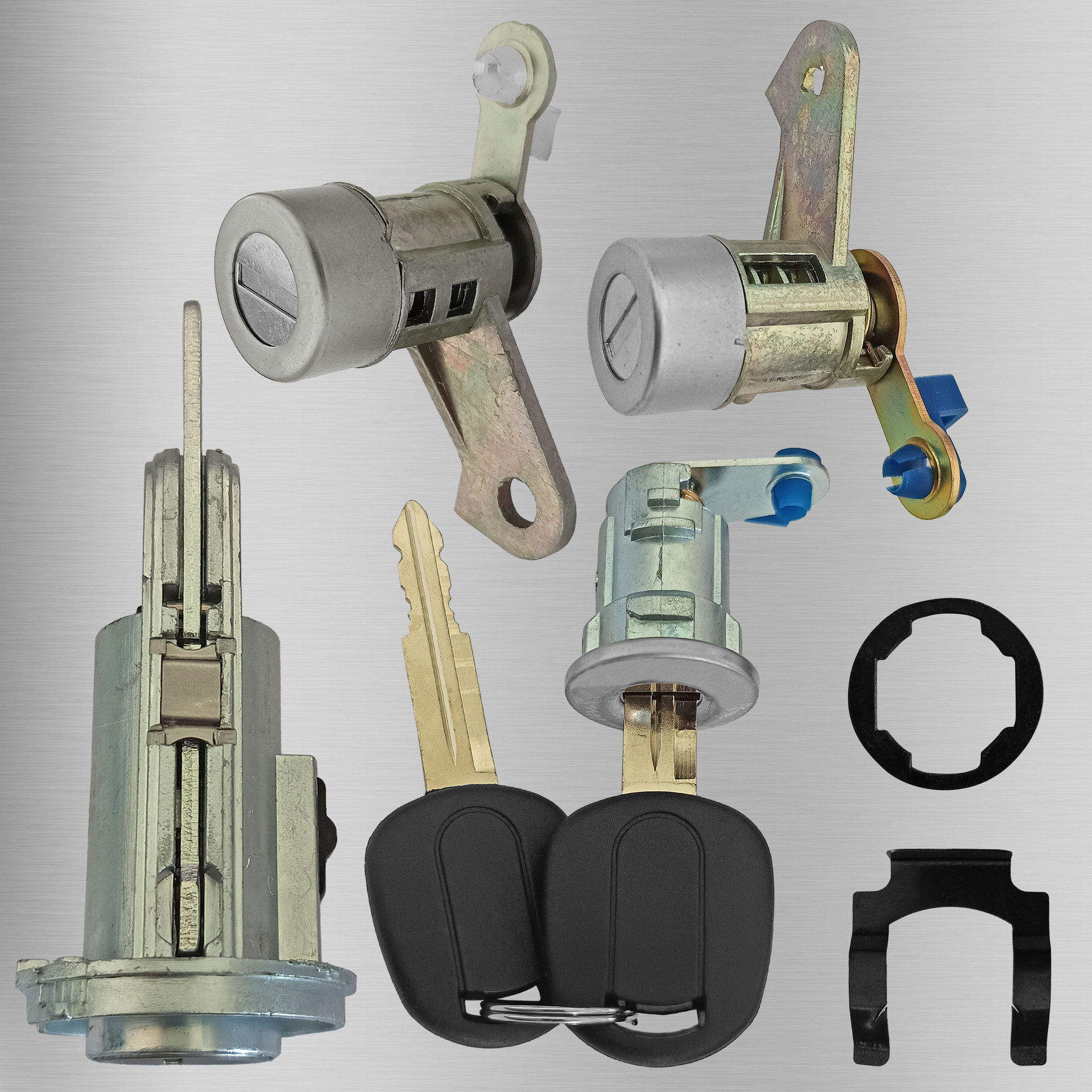 Aplicable a Buick New Kaiyue gran manija cerradura de encendido cerradura de la puerta trasera 2 llaves 2 accesorios