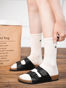 Y 86800 Mabron Buckle Cork Sandals ܛľ��Ь